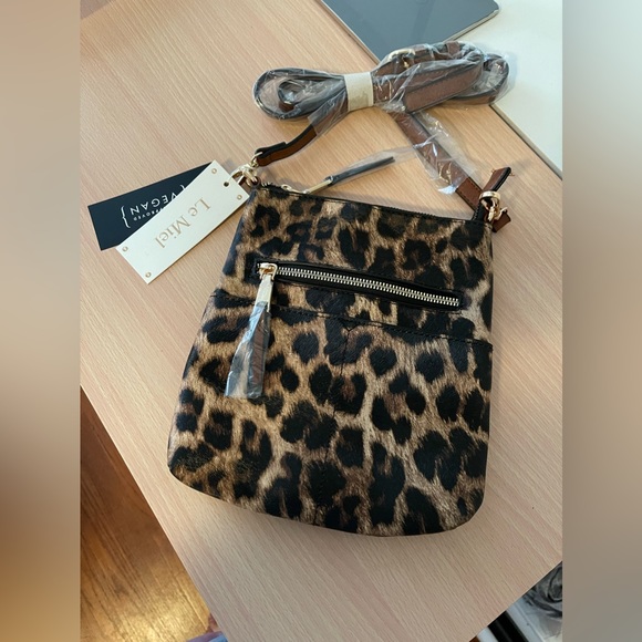 Bags Nwt Animal Print Crossbody Bag In Vegan Leather Poshmark